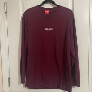 FULL SEND NELK BOYS Maroon Long Sleeve Shirt‎ Mens size large